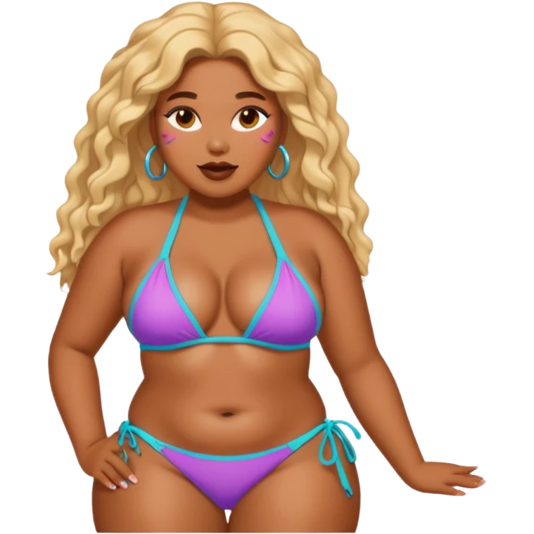 Iizzo in bikini emoji