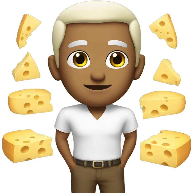 🤑 with cheese head emoji