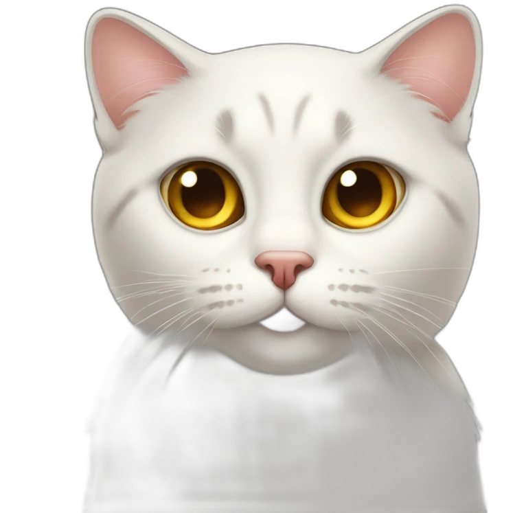 cat staring with suspecting eyes emoji