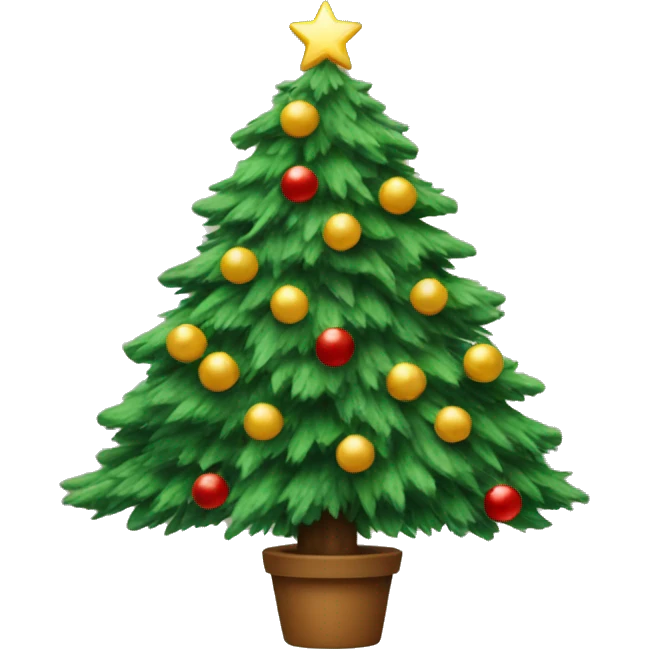 Moving Christmas tree emoji