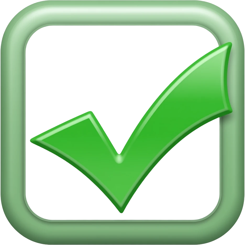 Has the letters TPM with a green checkmark emoji