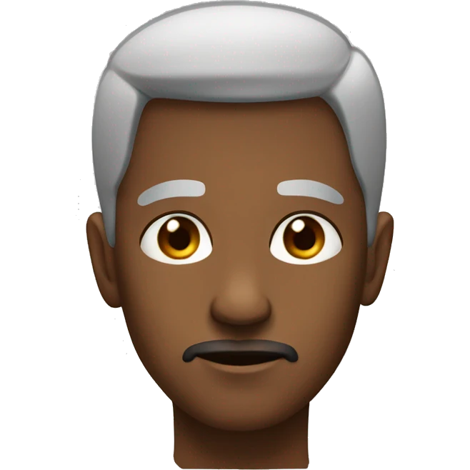 Detailed blank stare emoji