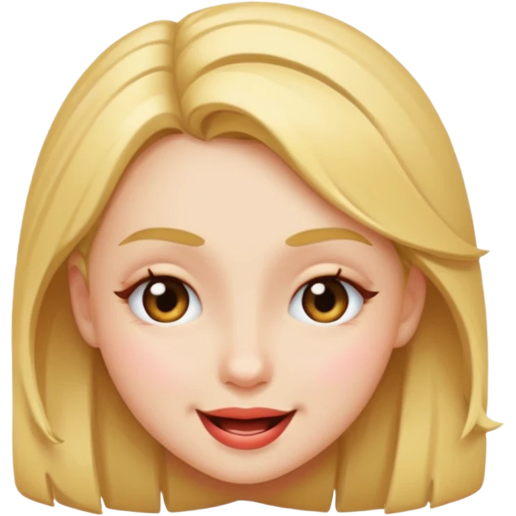 girl, winking face emoji