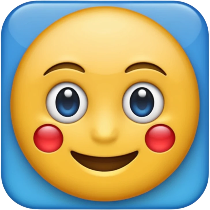 O emoji azul com o selo verificado dentro emoji
