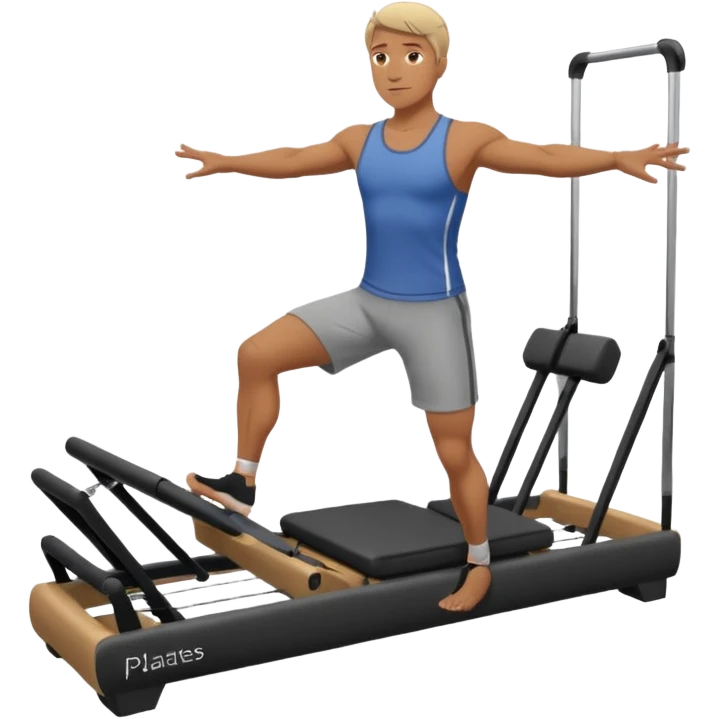guy workout pilates reformer  emoji