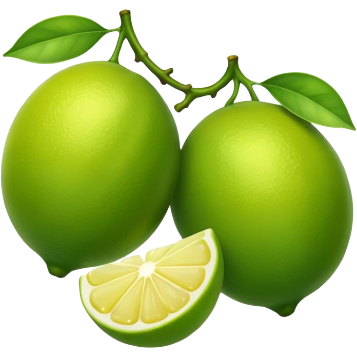 green two lemons emoji