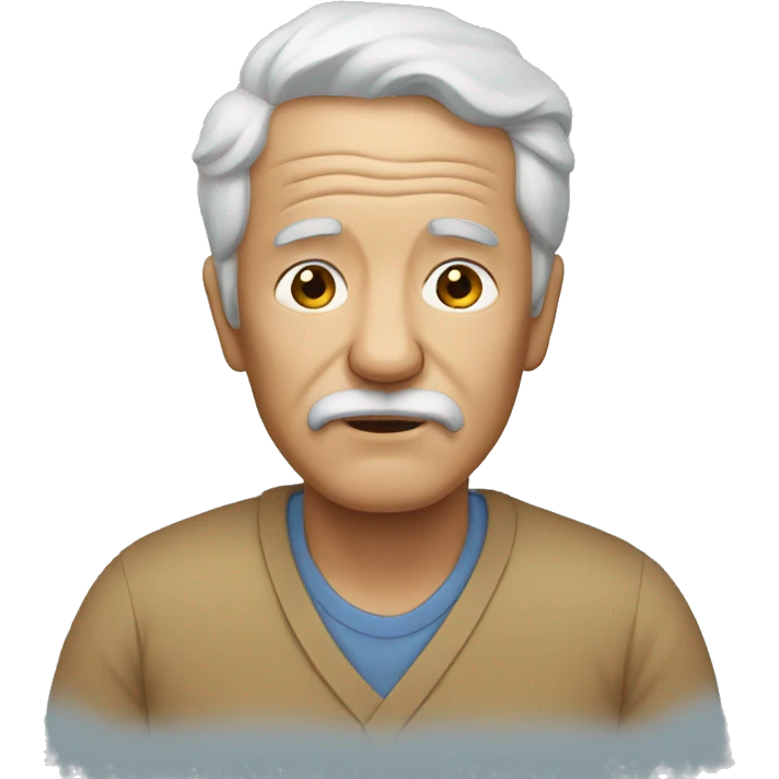 sick grandfather emoji