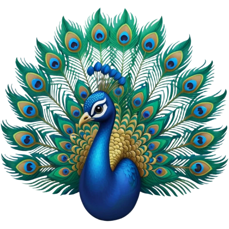 Peacock feather emoji