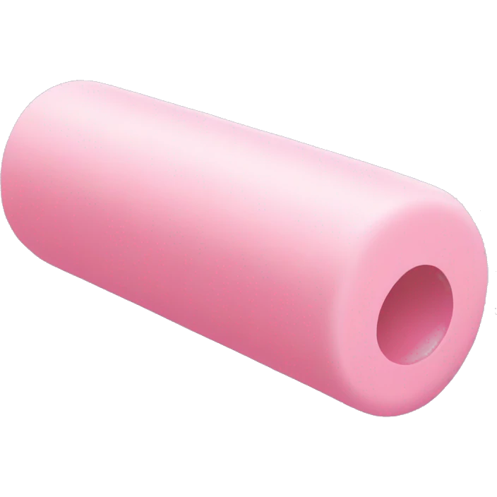 Pastel pink foam roller emoji
