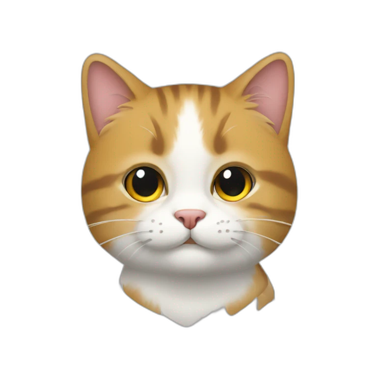 Un chat sur un âne emoji