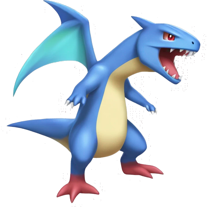 Latios-Sharpedo-Charmeleon-Gible-Gabite-Larvitar-Fakémon-Fusion Full Body emoji