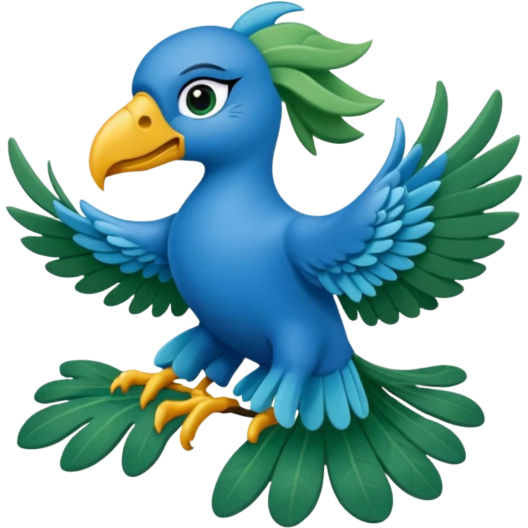 araras azuis no estilo das araras azuis blue e jade do filme rio emoji