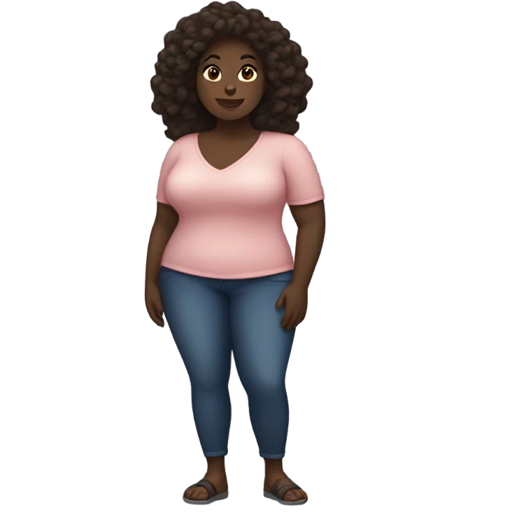 You’re fat, curvy, dark beauty emoji