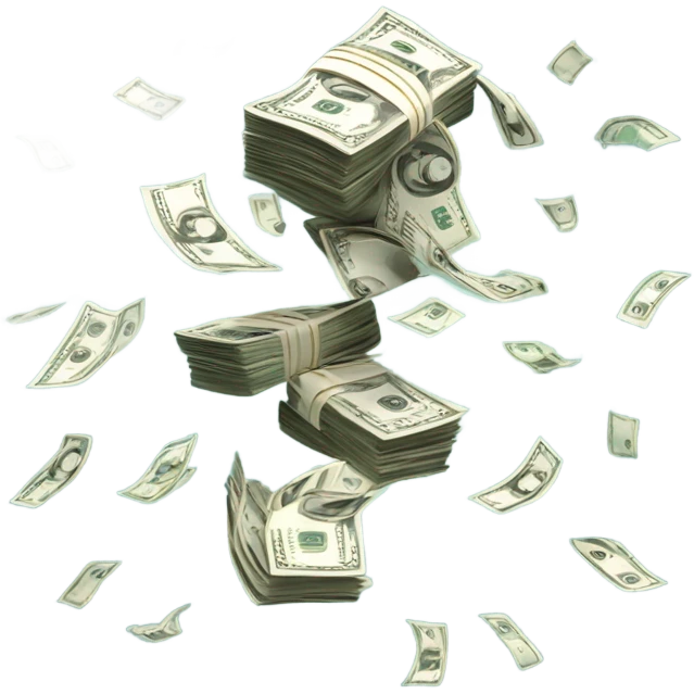 dancing money emoji