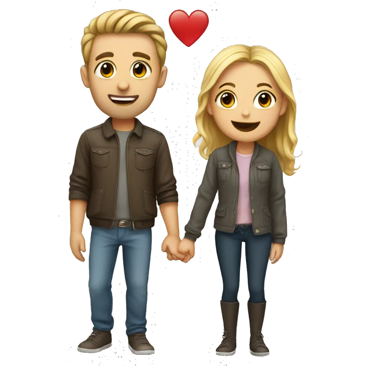 cute couple acts emoji