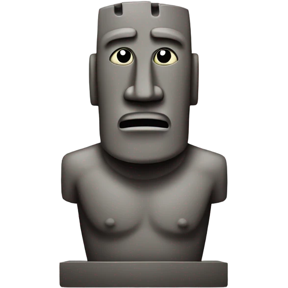 Moai batman shocked with hands on face emoji