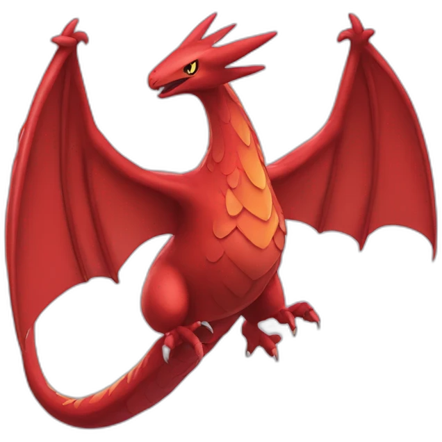 red Drangonair the pokemon with wings emoji