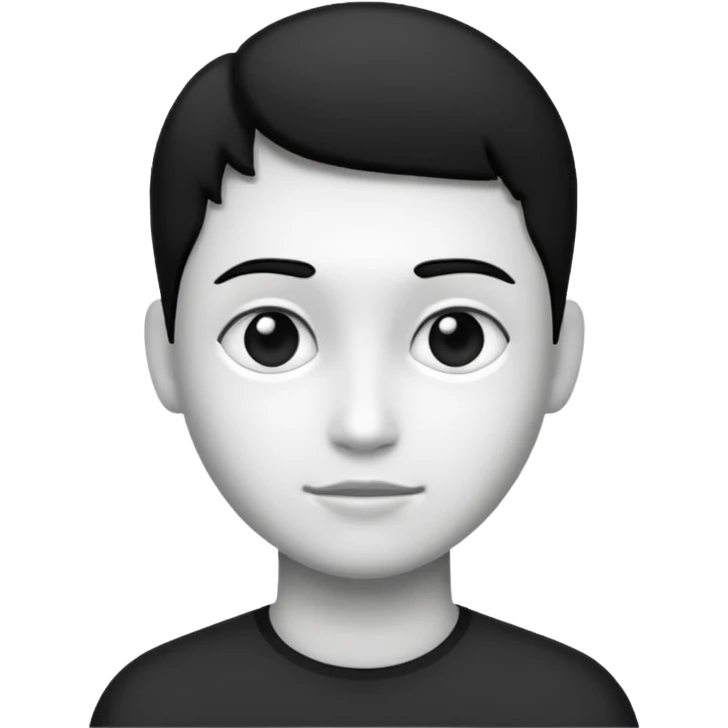 balck and white photosession emoji