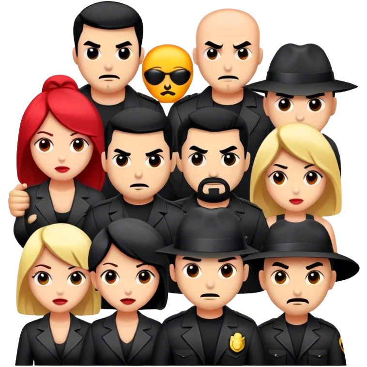 bad guys with girlfriend emoji