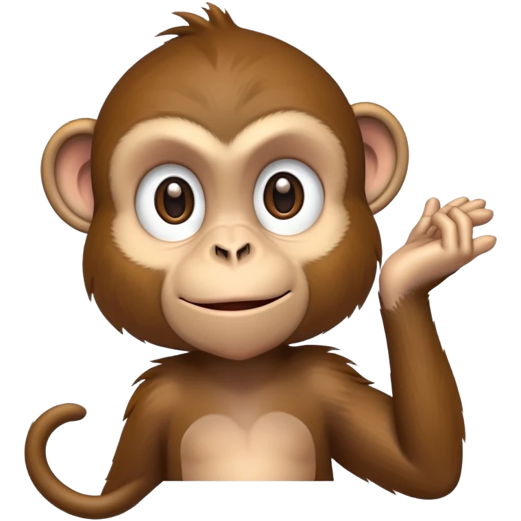 Monkey holding hands emoji