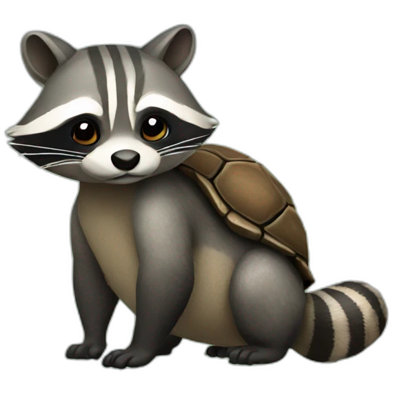 Raccoon Turtle emoji