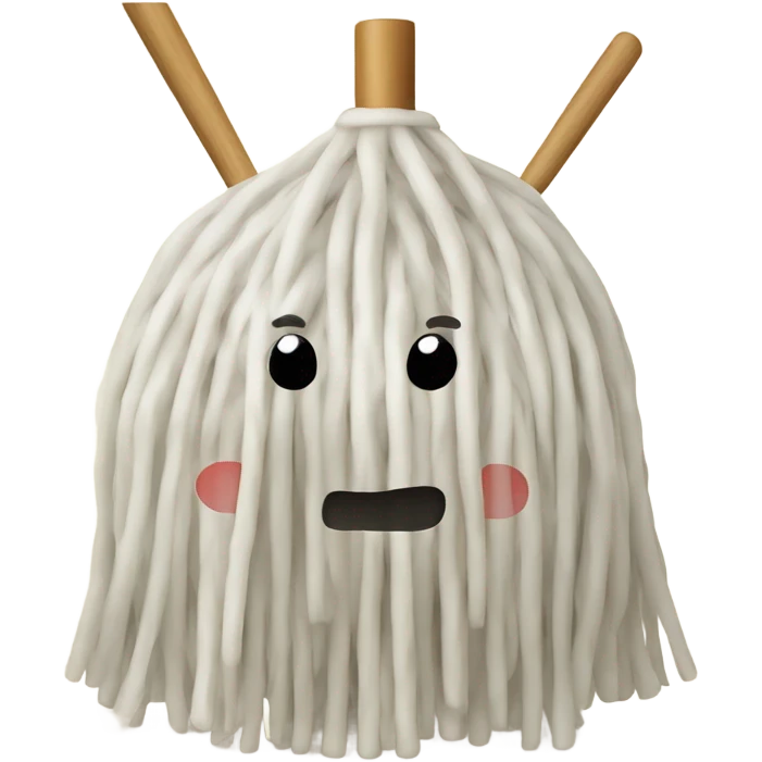 Mop with chopsticks emoji