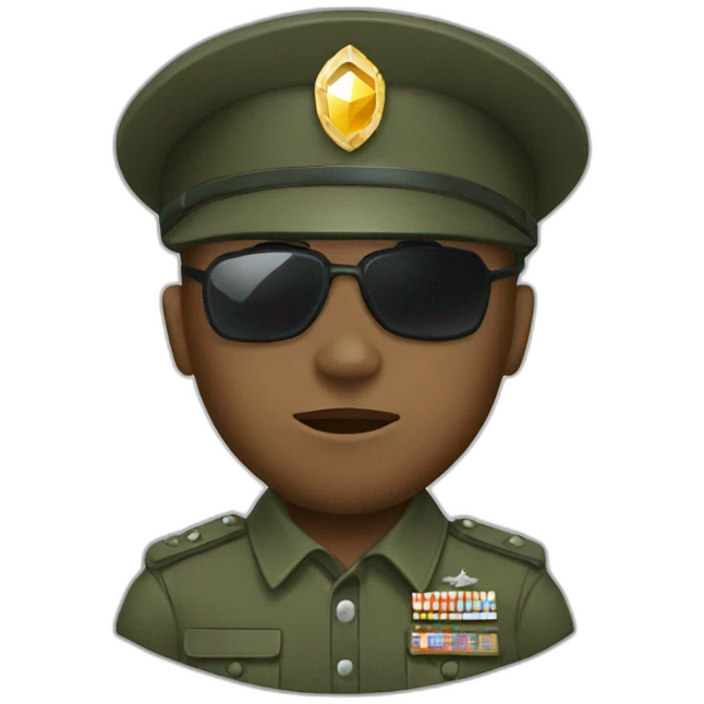 Diamon military emoji