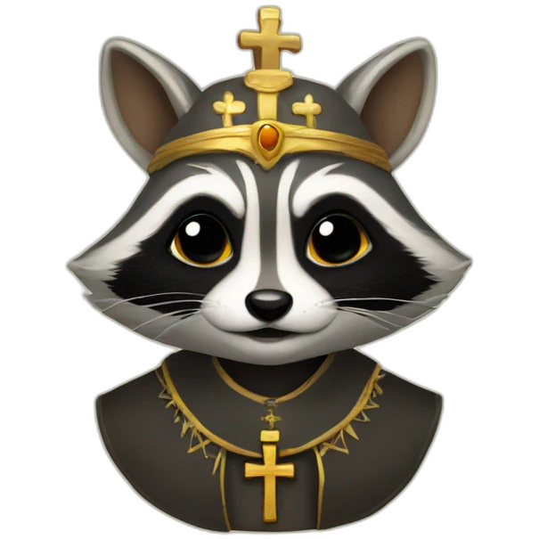 raccoon pope emoji