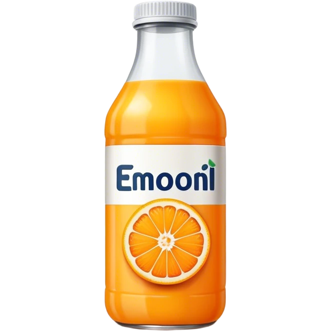 Orange juice bottle emoji