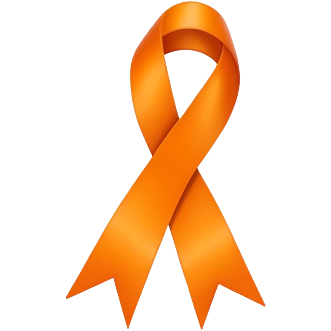 orange ribbon emoji