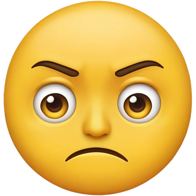 side eye emoji with kind of a look if disgust emoji