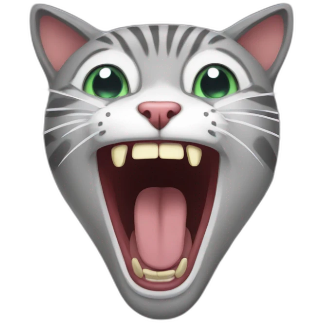 screaming cat  emoji