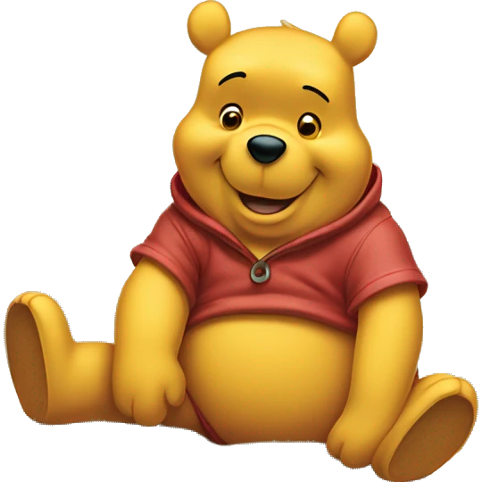 Winnie the Pooh with German  emoji