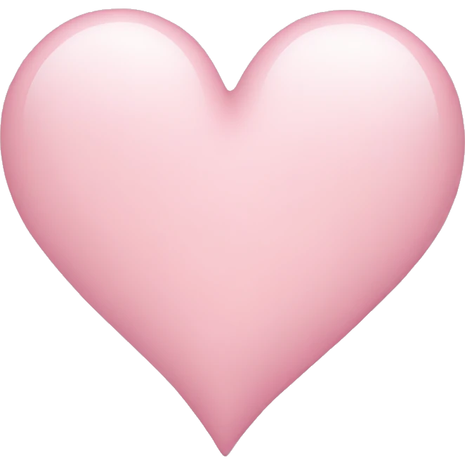 light pink heart emoji