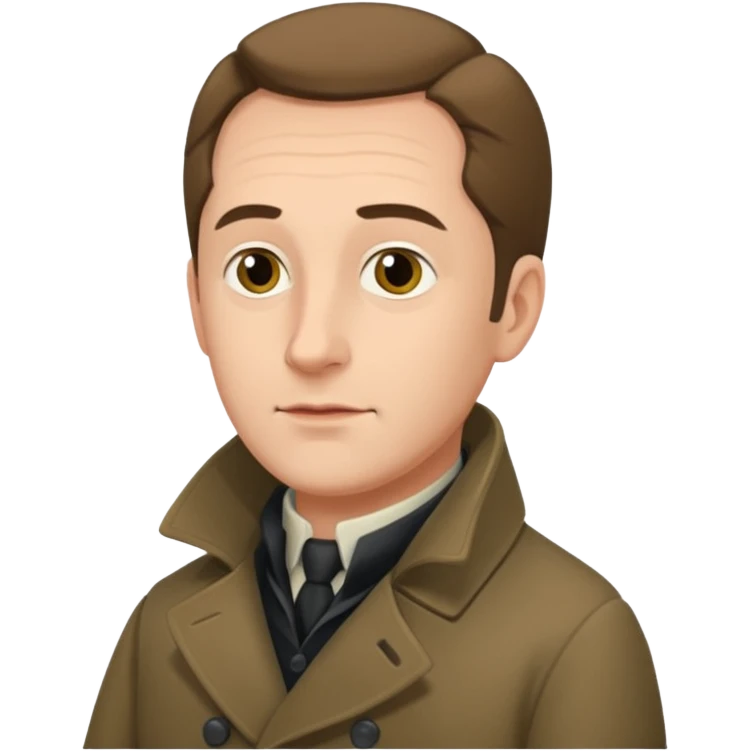 Johann Gottlieb Fichte three-quarter view emoji
