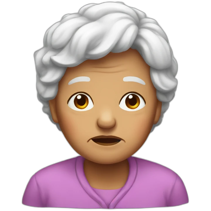 Grandma with tears emoji