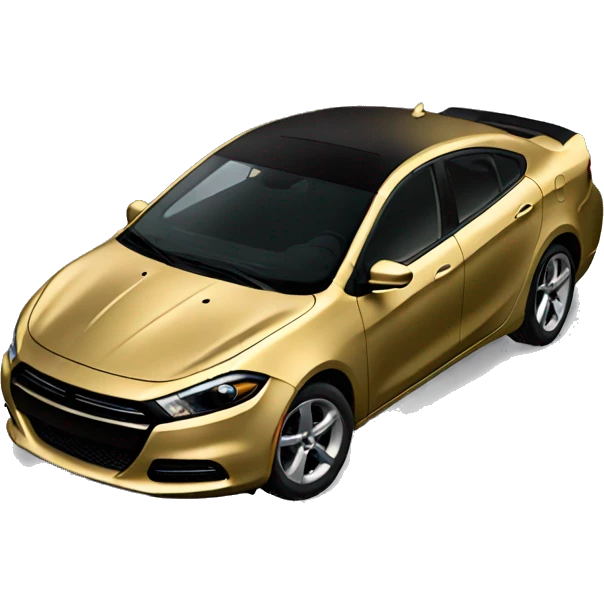 Gold dodge dart with black hood emoji