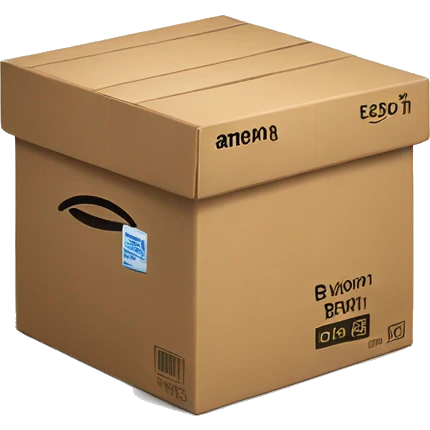 Amazon delivery box open emoji