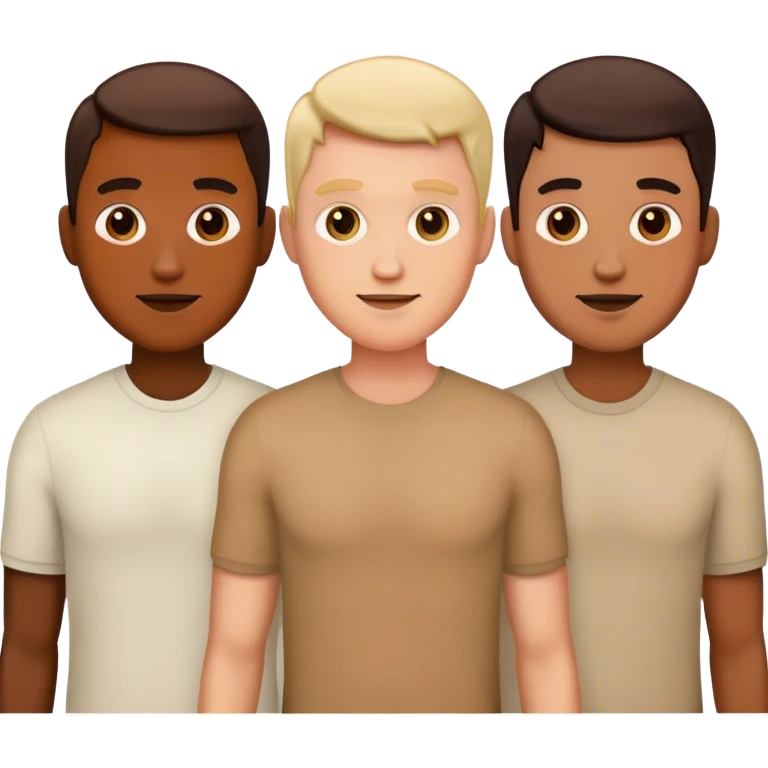 three mans emoji