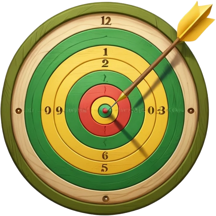target archery with arrow in center emoji