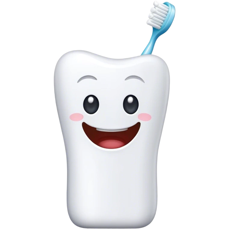 white toothbrush emoji