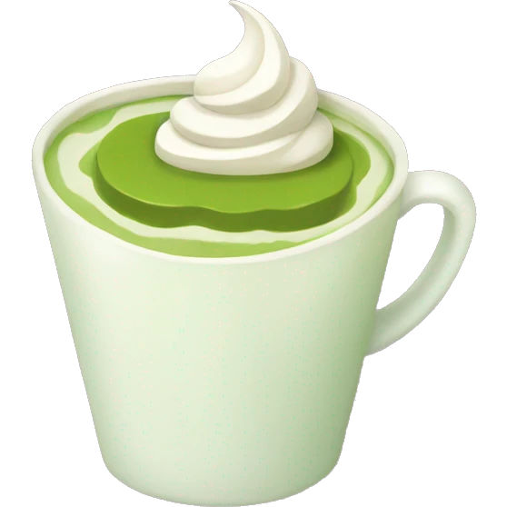 matcha latte cup  emoji