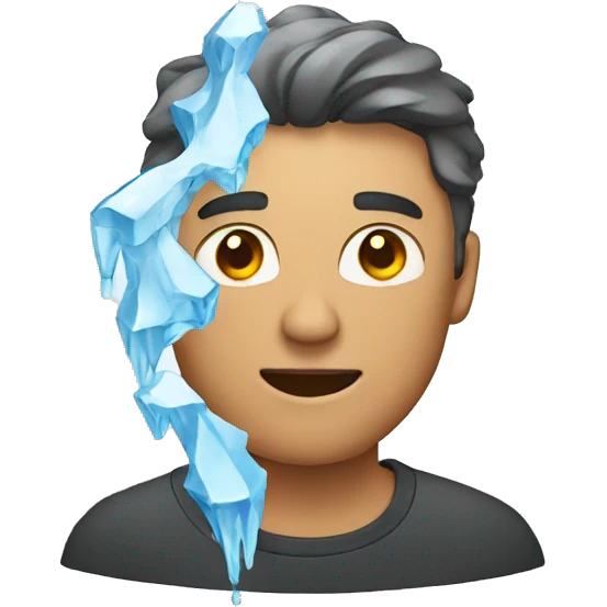 guy with ice on him emoji