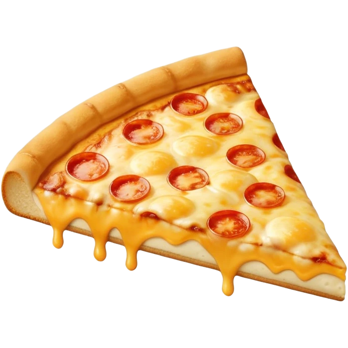 Slice of plain cheese pizza emoji