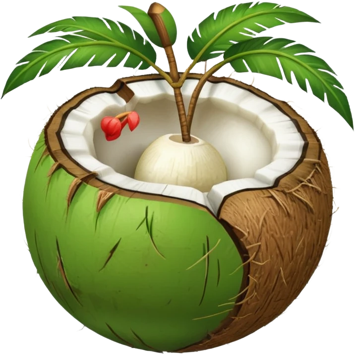 Green Coconut  emoji