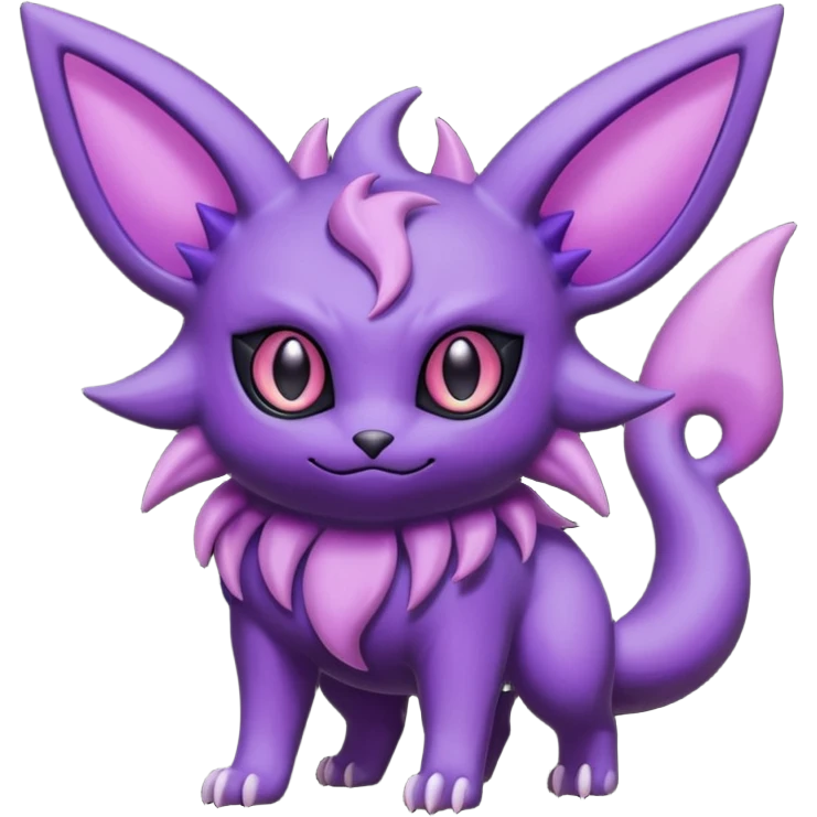 Espeon-Umbreon-Gengar-Fakémon-hybrid-creature (full body)  emoji