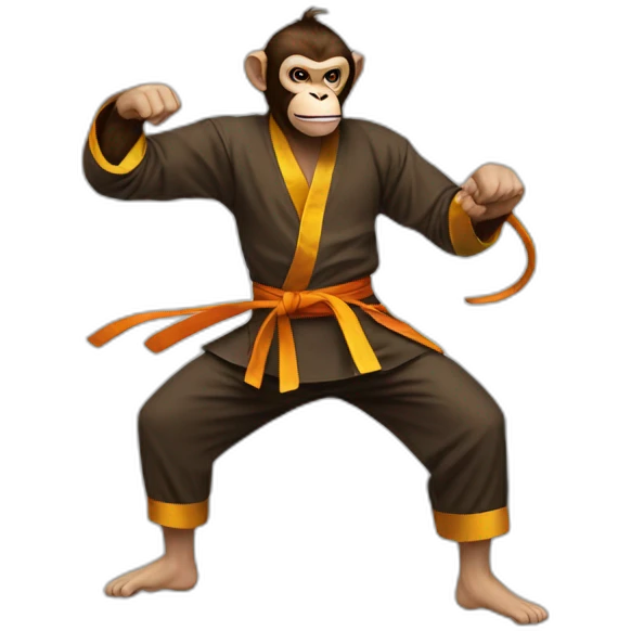 Monkey kungfu emoji