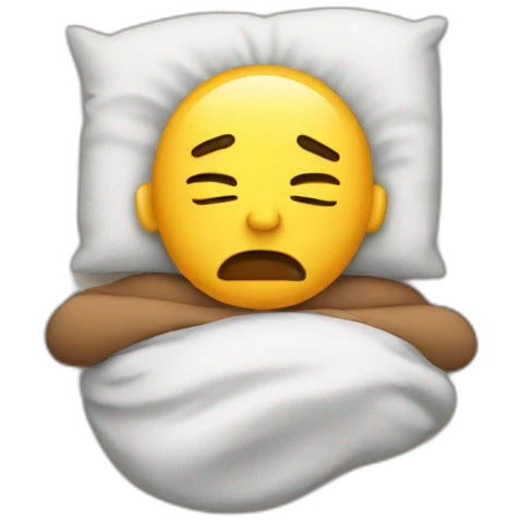 Sleepy emoji