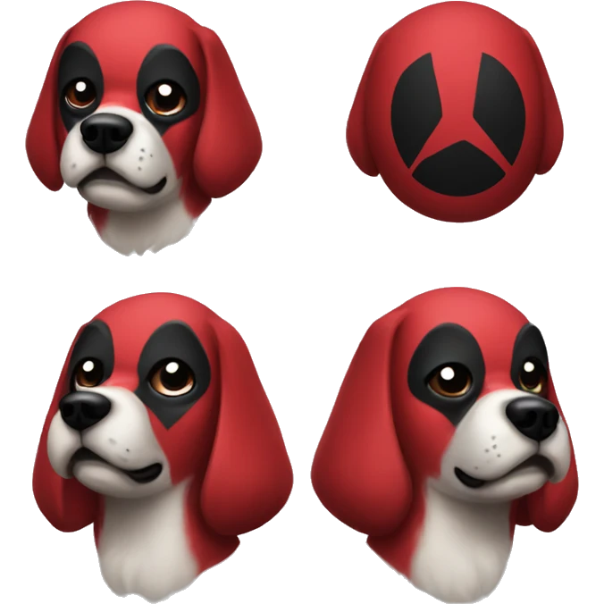 Deadpool dog emoji
