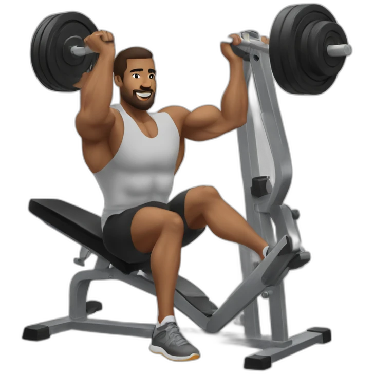 Gym addict doing leg day emoji